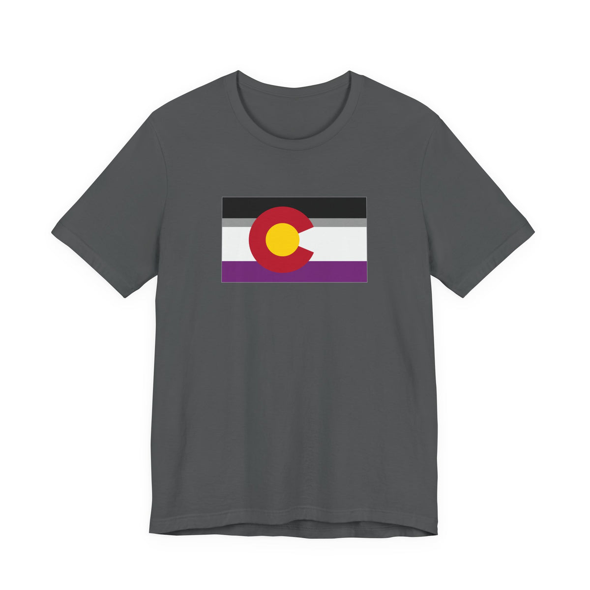 Colorado Asexual Pride Flag T-shirt, Several Color Options
