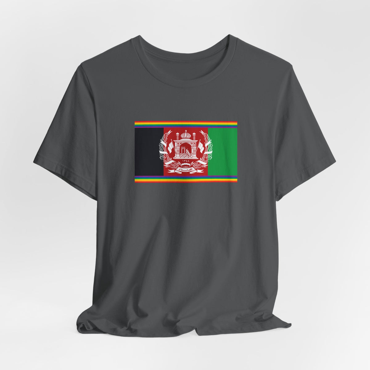 Afghanistan Rainbow Pride Flag T-shirt, Several Color Options