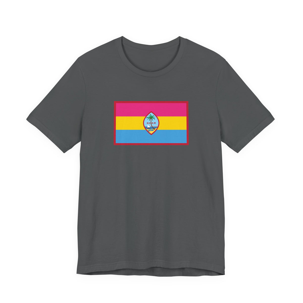 Guam Pansexual Pride Flag T-shirt, Several Color Options