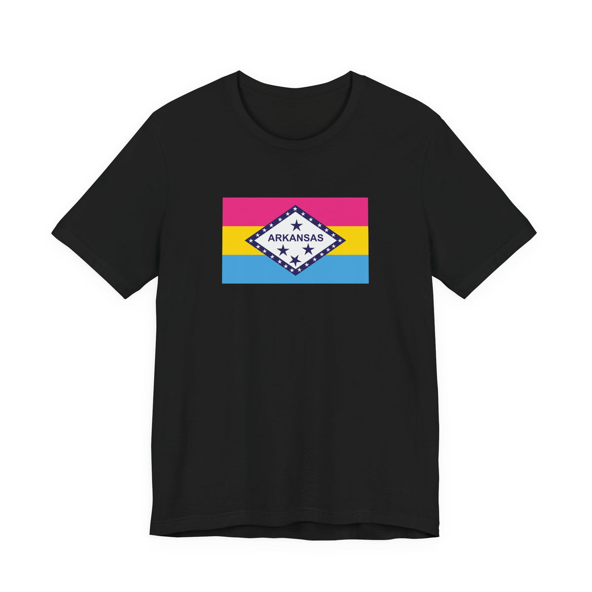Arkansas Pansexual Pride Flag T-shirt, Several Color Options