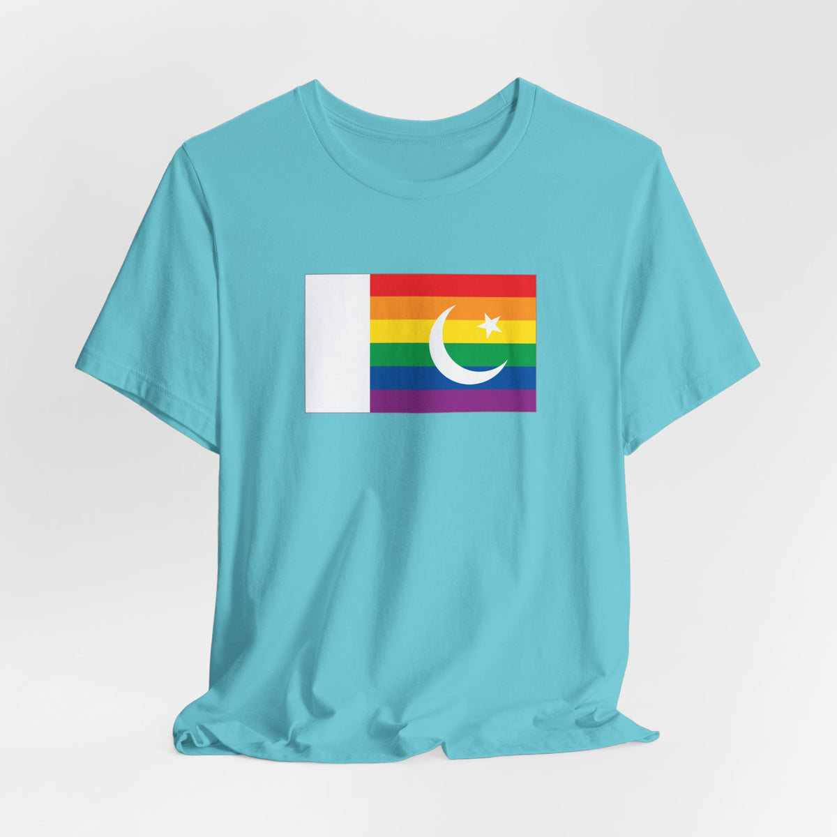 Pakistan Rainbow Pride Flag T-shirt, Several Color Options