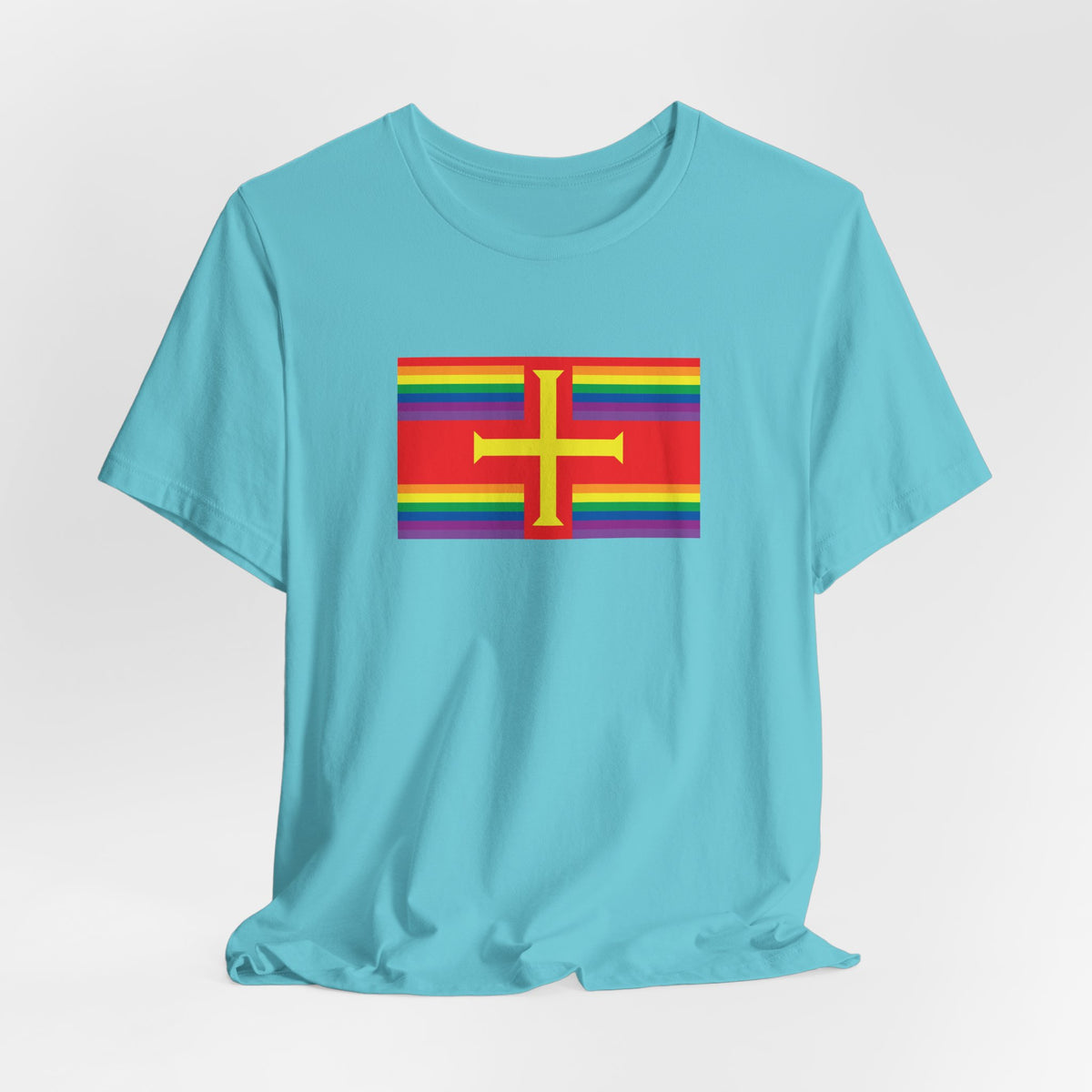 Guernsey Pride Flag T-shirt, Several Color Options