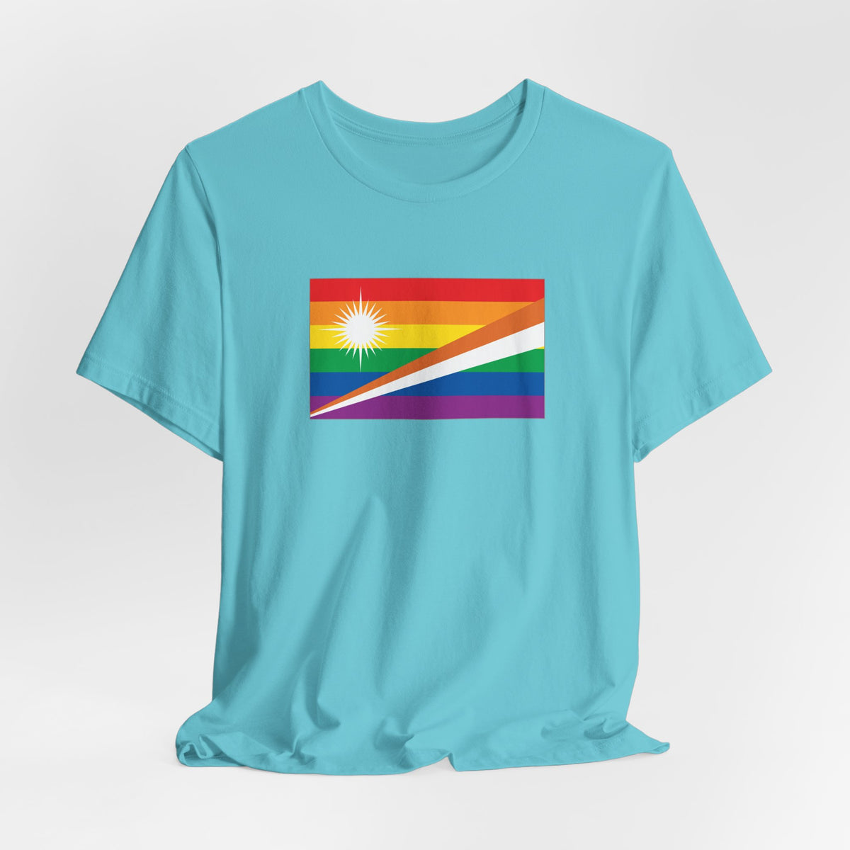Marshall Islands Rainbow Pride Flag T-shirt, Several Color Options