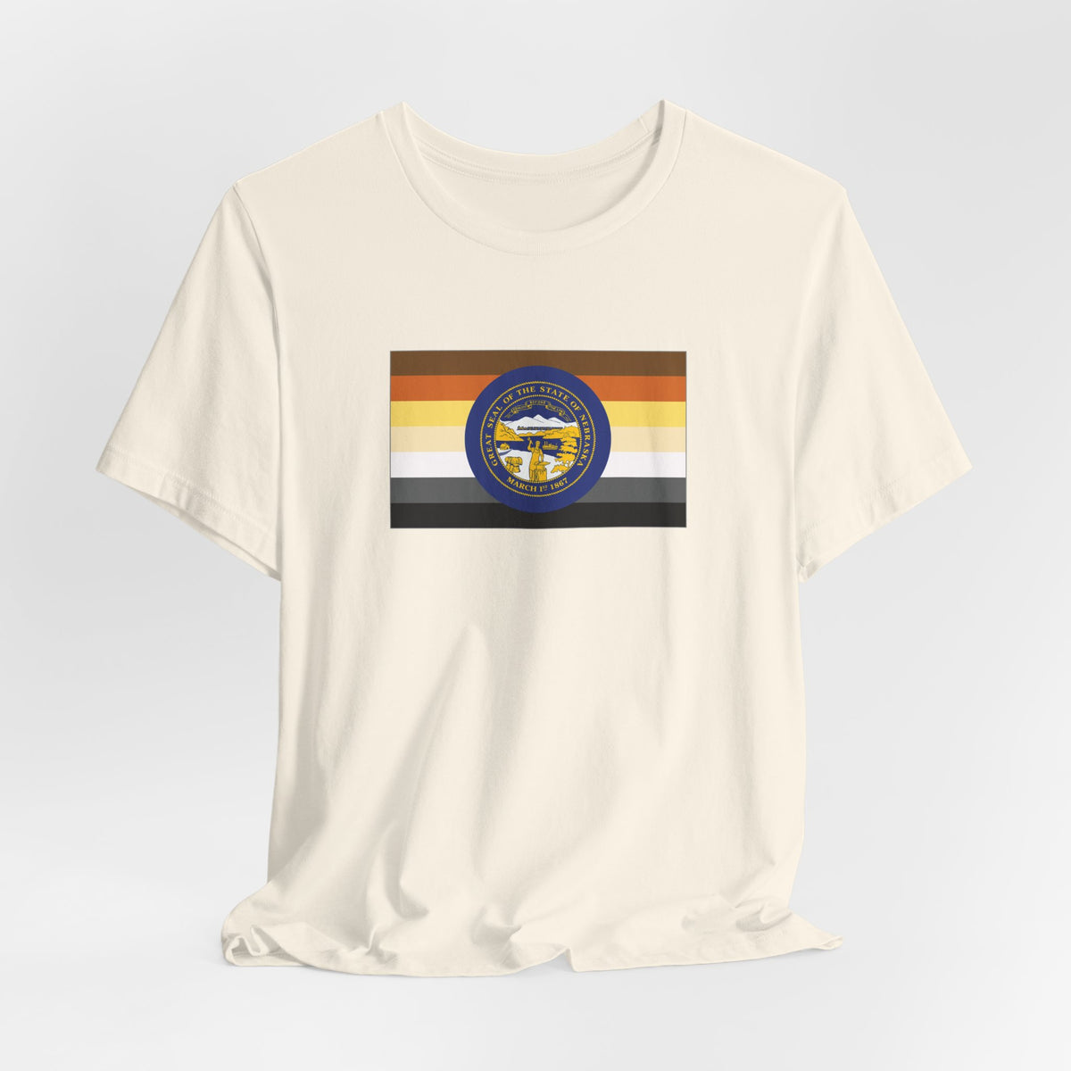 Nebraska Bear Pride Flag T-shirt, Several Color Options