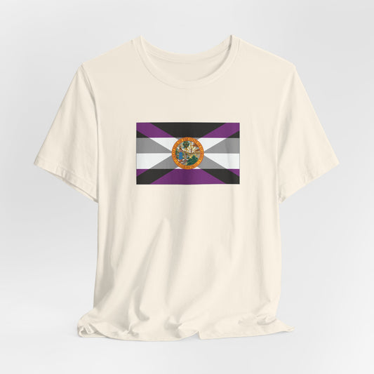 Florida Asexual Pride Flag T-shirt, Several Color Options