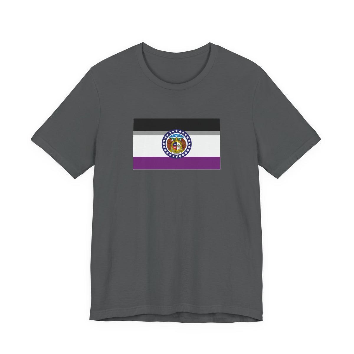 Missouri Asexual Pride Flag T-shirt, Several Color Options