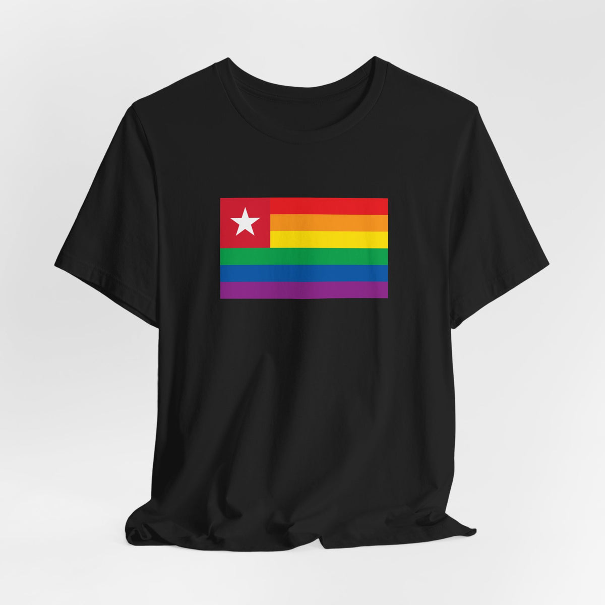 Togo Rainbow Pride Flag T-shirt, Several Color Options