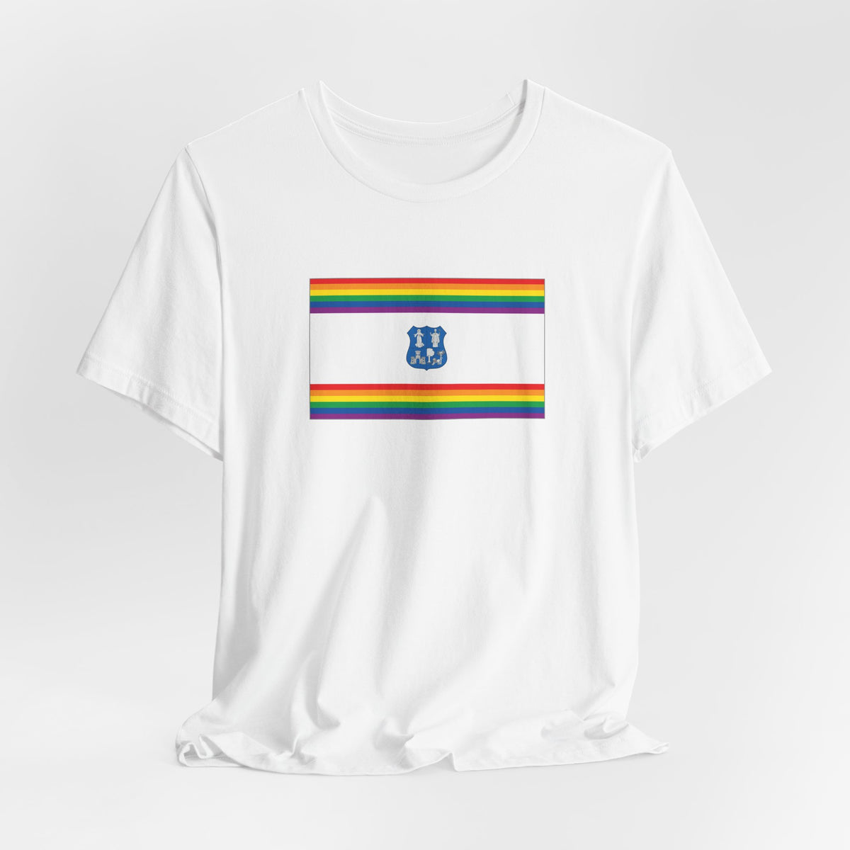 Asunción, Paraguay Rainbow Pride Flag T-shirt, Several Color Options