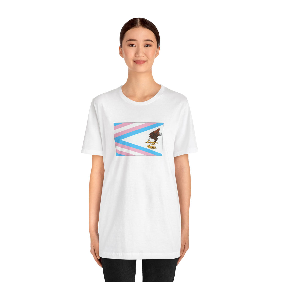 American Samoa Transgender Pride Flag T-shirt, Several Color Options