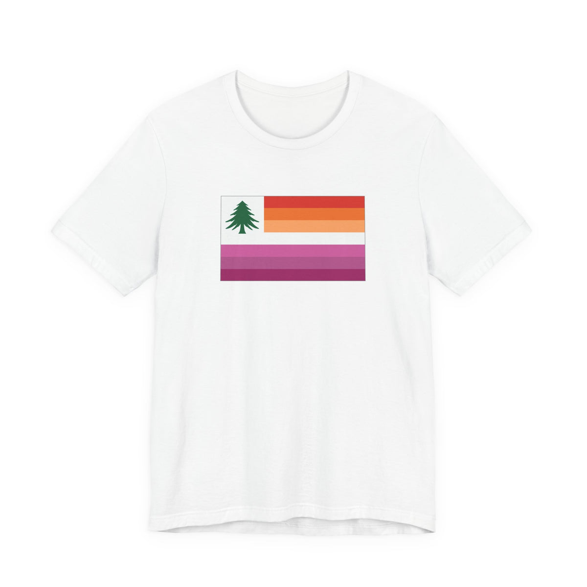 New England Lesbian Pride Flag T-shirt, Several Color Options
