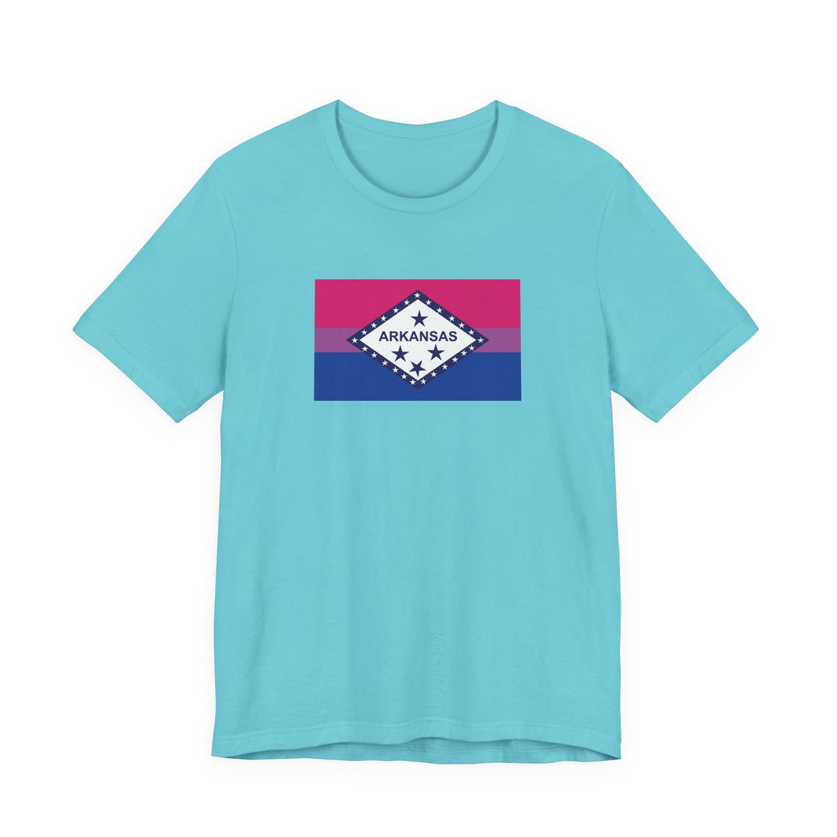 Arkansas Bisexual Pride Flag T-shirt, Several Color Options