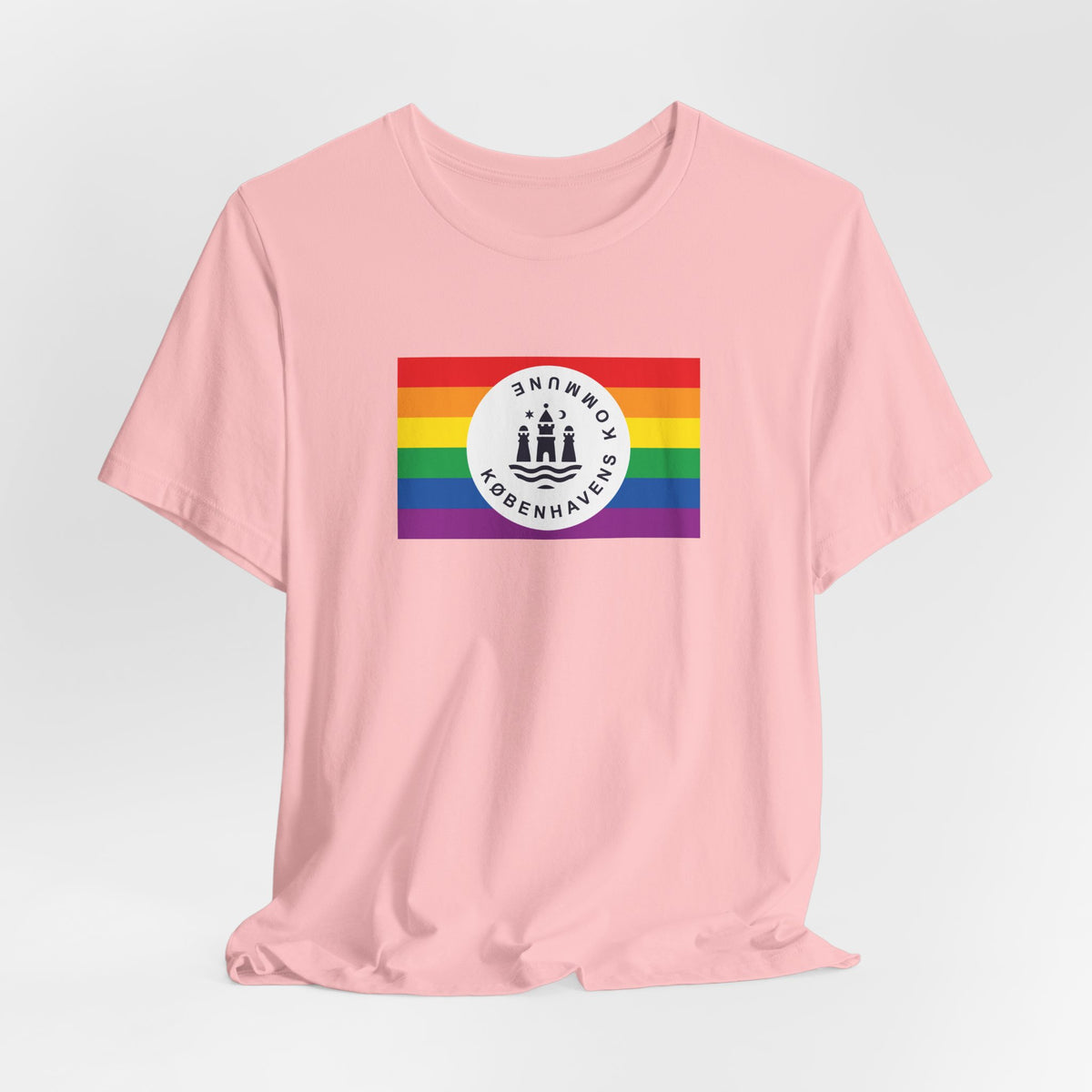 Copenhagen, Denmark Rainbow Pride Flag T-shirt, Several Color Options