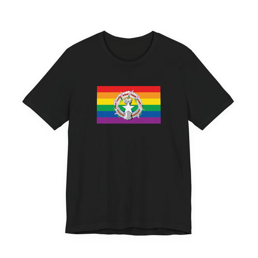Northern Mariana Islands Rainbow Pride Flag T-shirt, Several Color Options