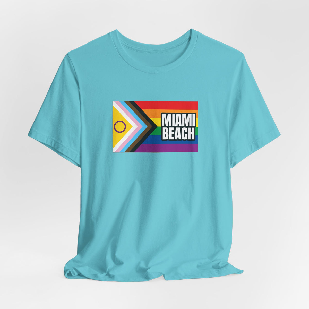 Miami Beach, Florida Rainbowland Exclusive Pride Flag T-shirt, Several Color Options