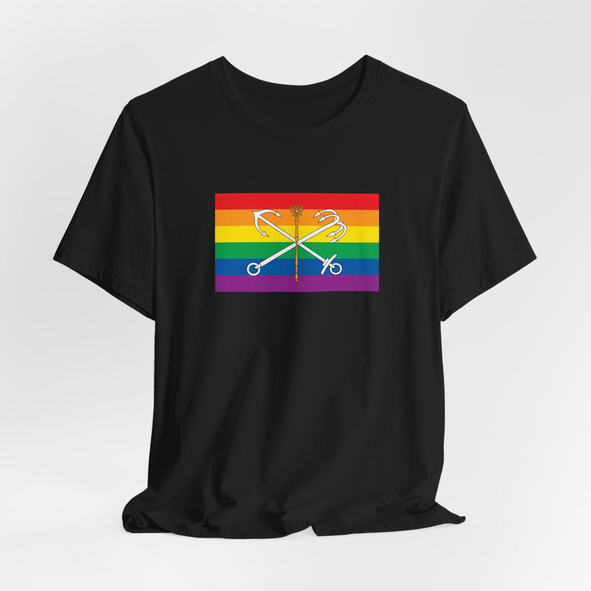 Saint Petersburg, Russia Rainbow Pride Flag T-shirt, Several Color Options
