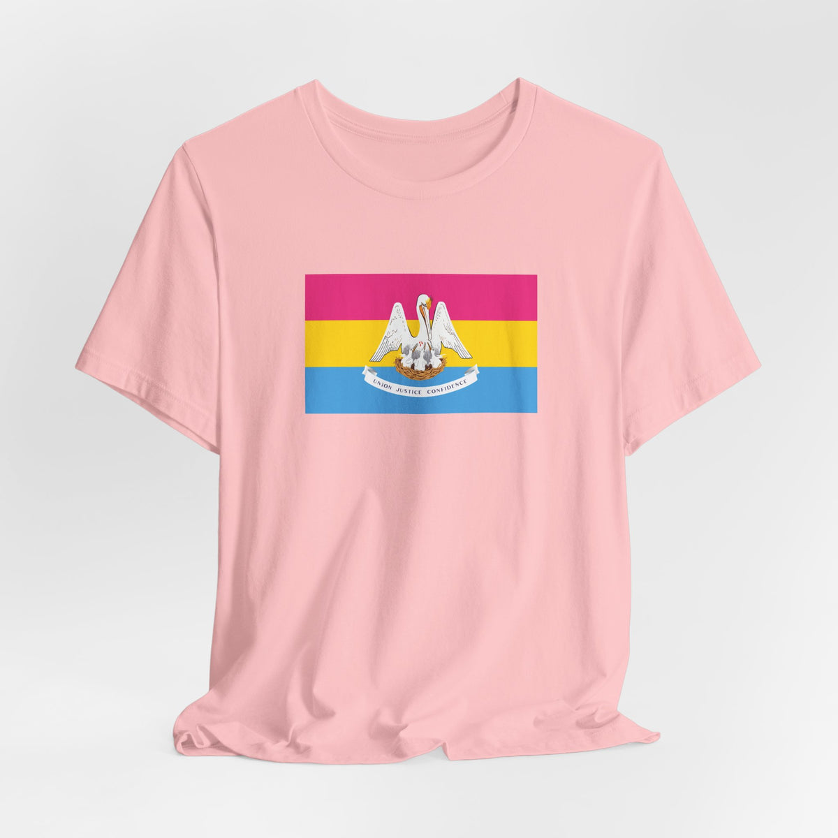 Louisiana Pansexual Pride Flag T-shirt, Several Color Options