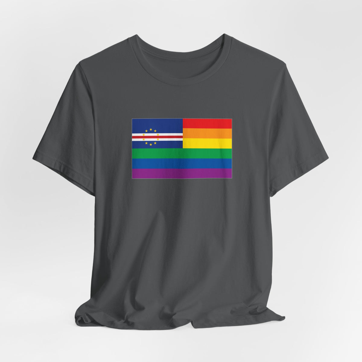 Cabo Verde Rainbow Pride Flag T-shirt, Several Color Options