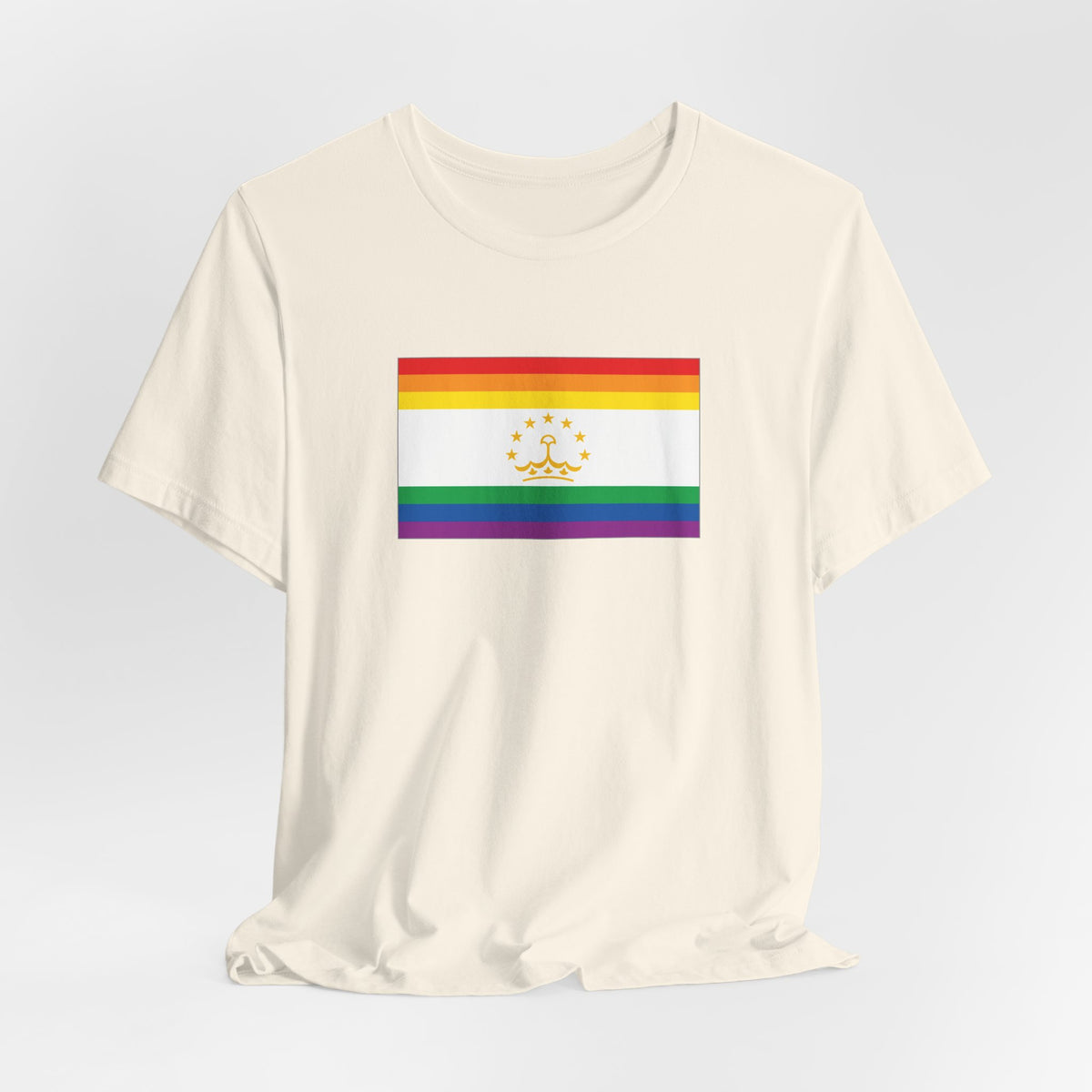 Tajikistan Rainbow Pride Flag T-shirt, Several Color Options