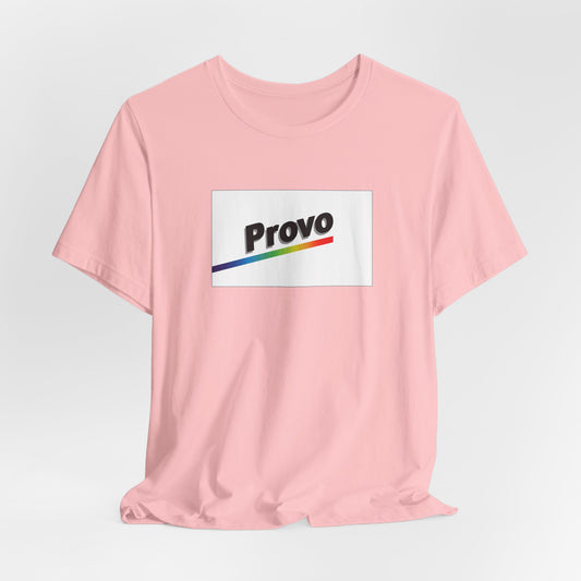 Provo, Utah Retro Rainbow Pride Flag T-shirt, Several Color Options