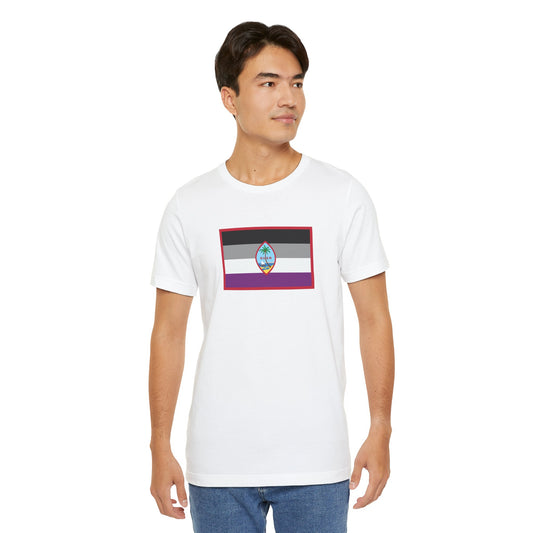 Guam Asexual Pride Flag T-shirt, Several Color Options