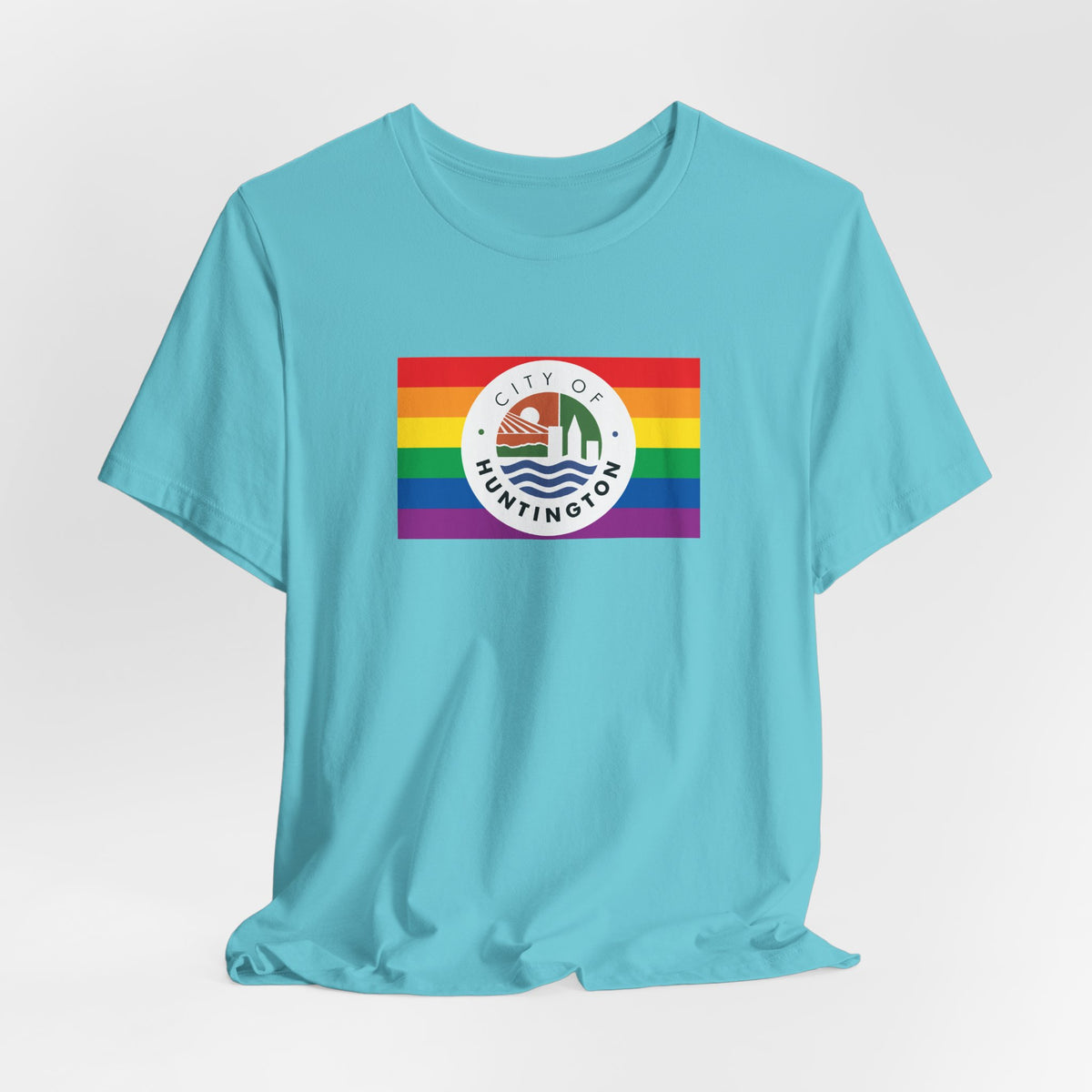 Huntington, West Virginia Rainbow Pride Flag T-shirt, Several Color Options