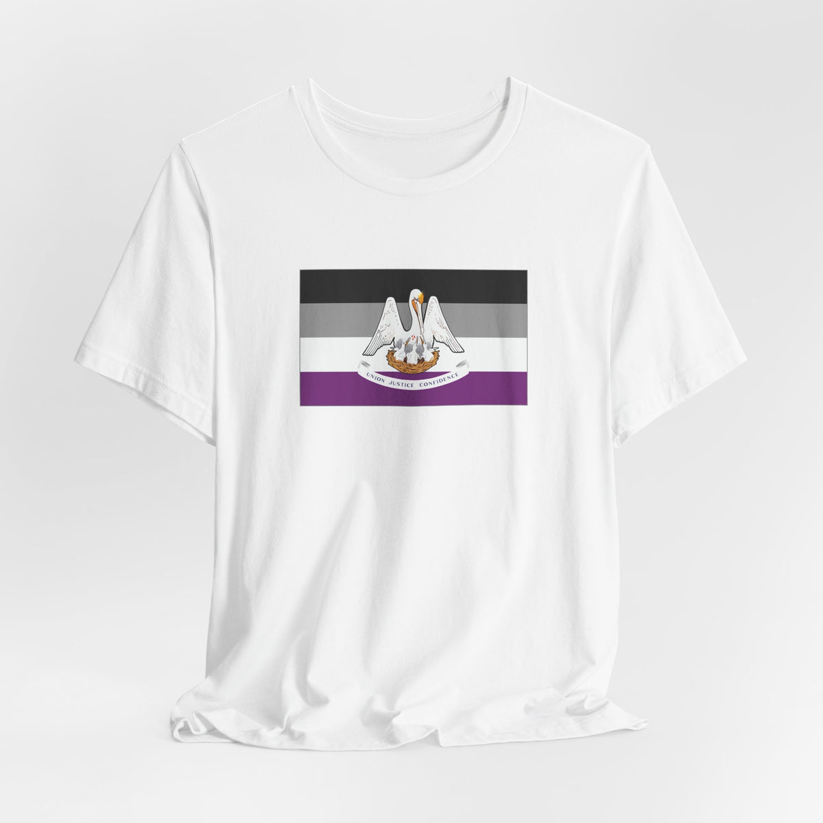 Louisiana Asexual Pride Flag T-shirt, Several Color Options