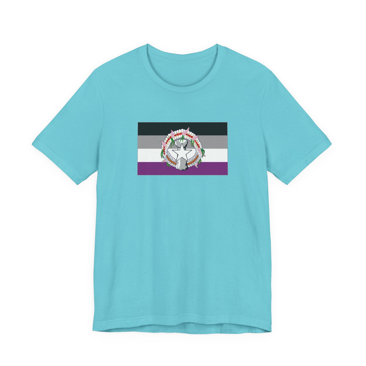 Northern Mariana Islands Asexual Pride Flag T-shirt, Several Color Options