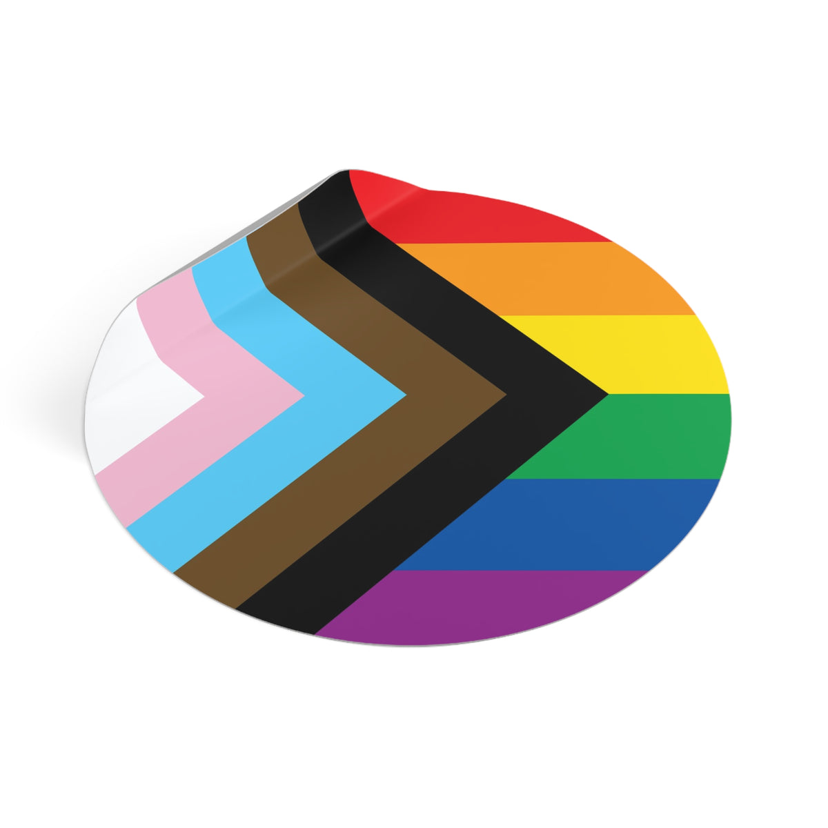 Progress Rainbow Pride Flag Vinyl Stickers
