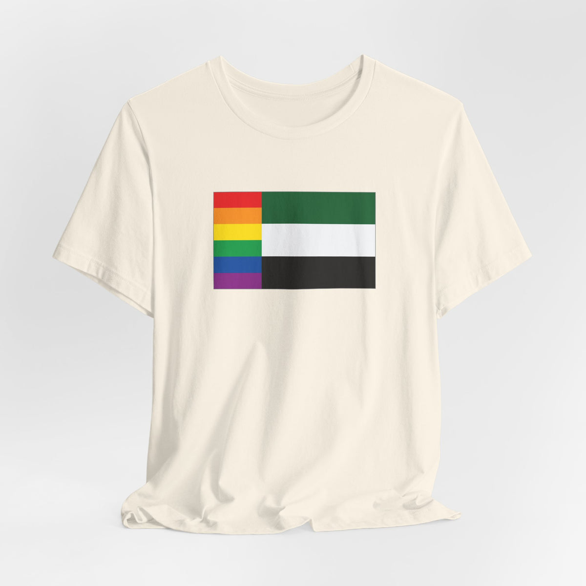 United Arab Emirates Rainbow Pride Flag T-shirt, Several Color Options