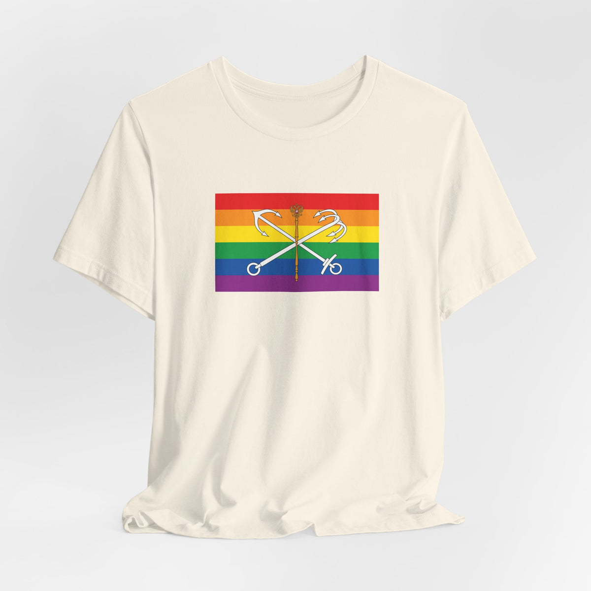 Saint Petersburg, Russia Rainbow Pride Flag T-shirt, Several Color Options