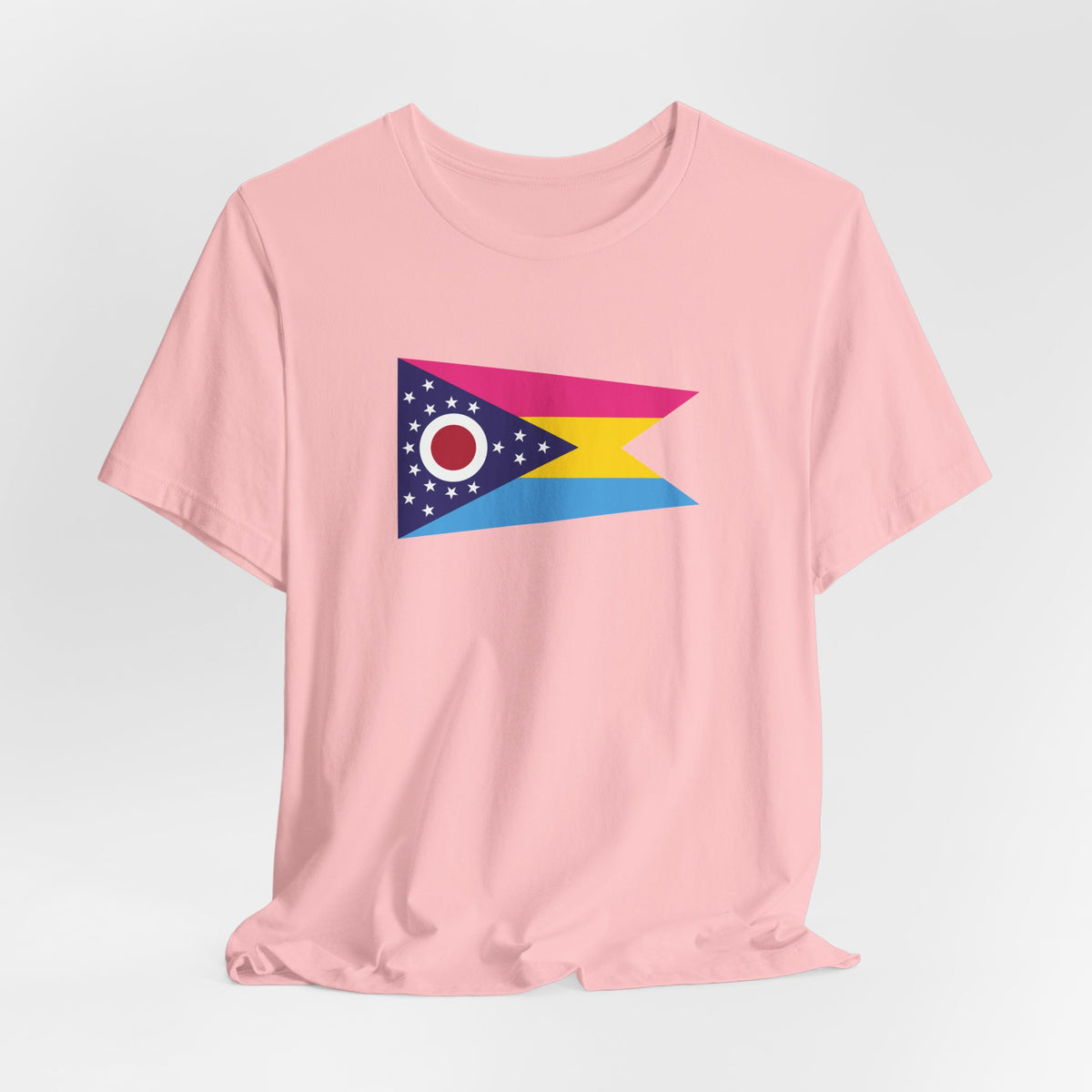Ohio Pansexual Pride Flag T-shirt, Several Color Options