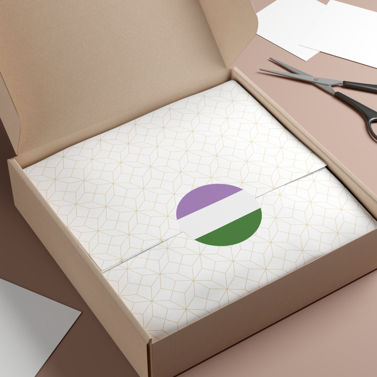Genderqueer Pride Flag Vinyl Sticker