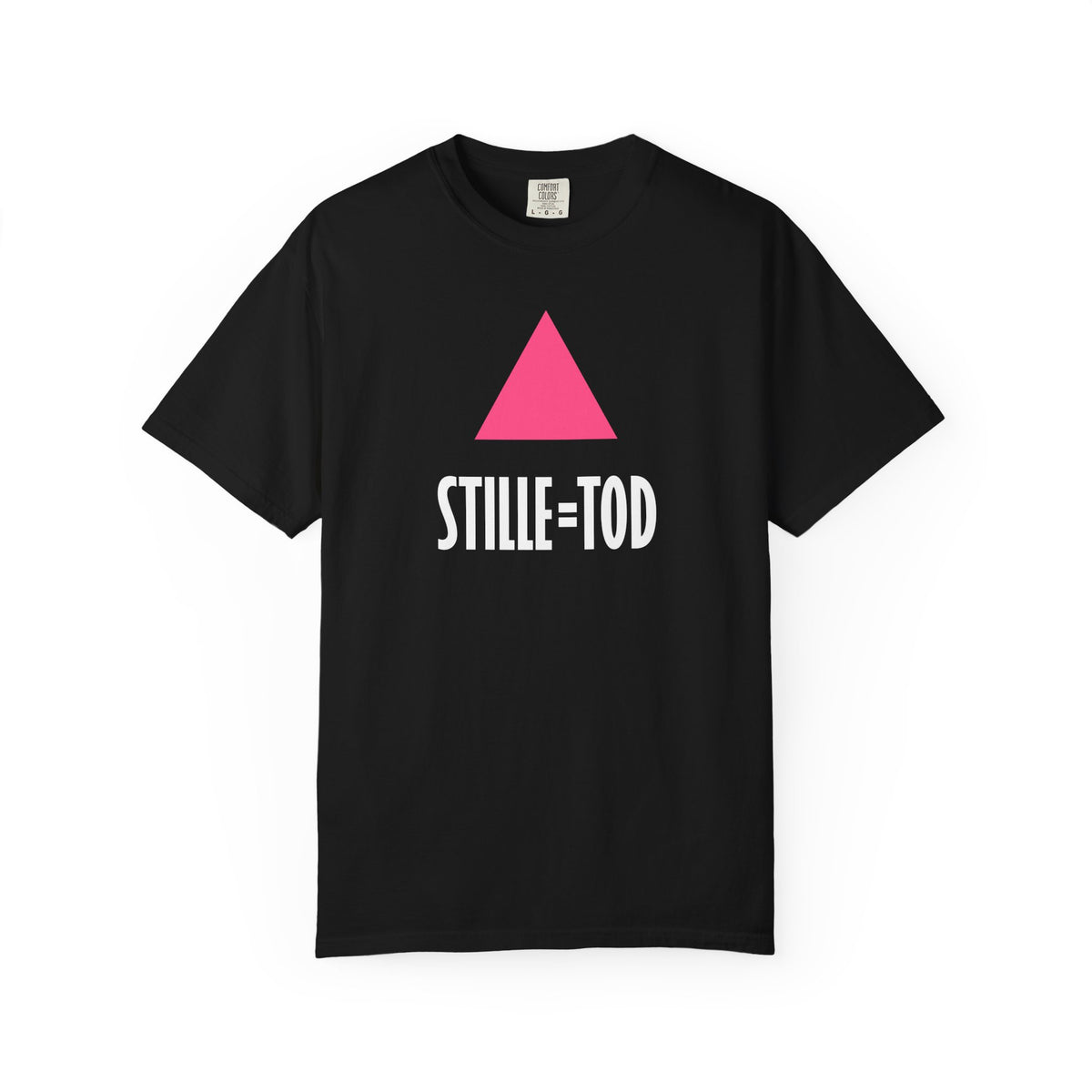 SILENCE = DEATH (German) Iconic Graphic Tee, Black