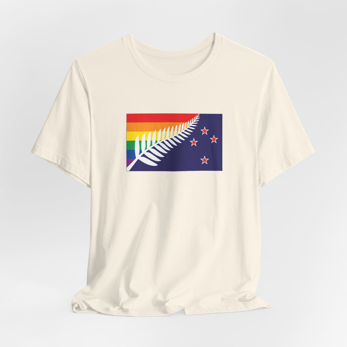 New Zealand Rainbow Pride Flag T-shirt, Several Color Options
