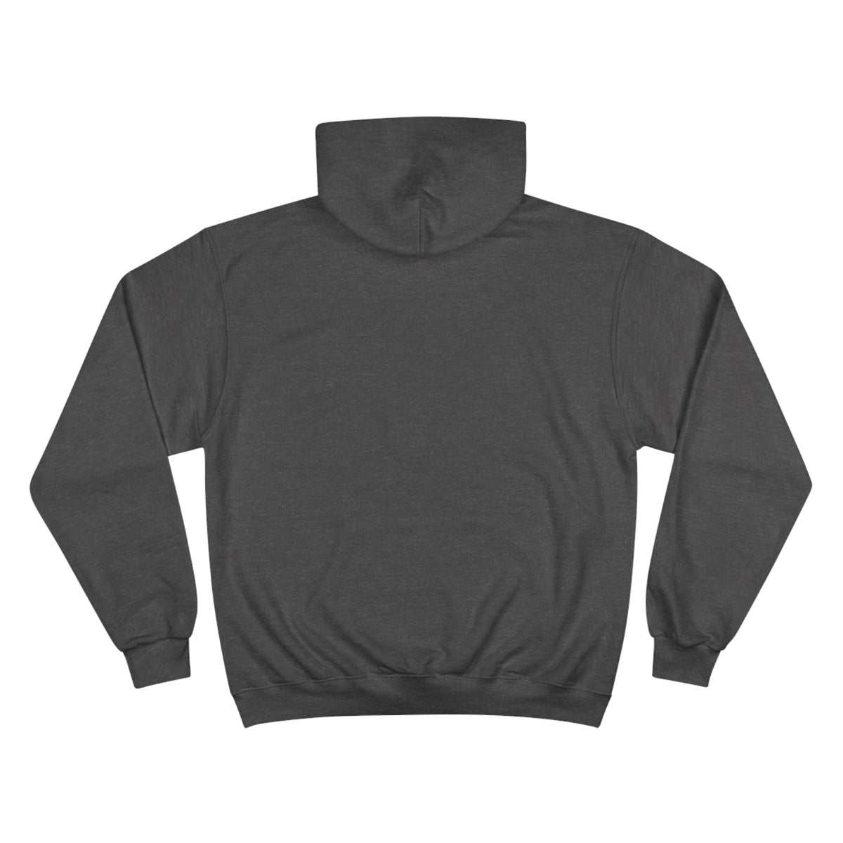 International Gay Sex Symbol Hoodie (Champion®) - Black and Charcoal Heather with White Deco
