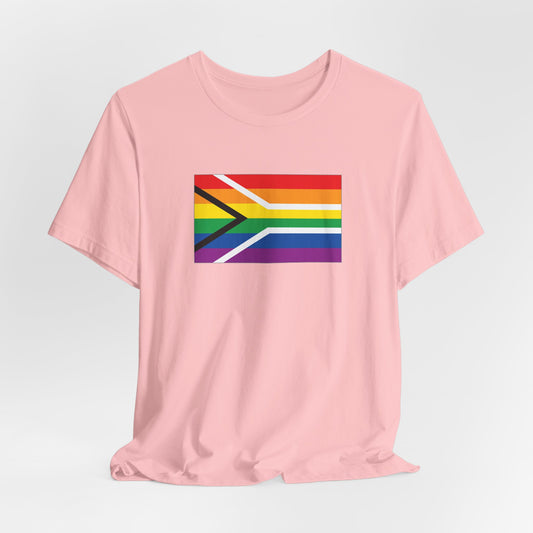 South Africa Rainbow Pride Flag T-shirt, Several Color Options