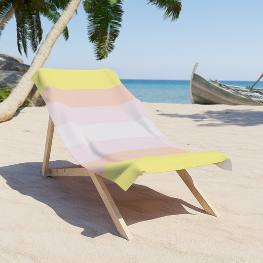Pangender Pride Flag Beach Towel - vertical stripe deco