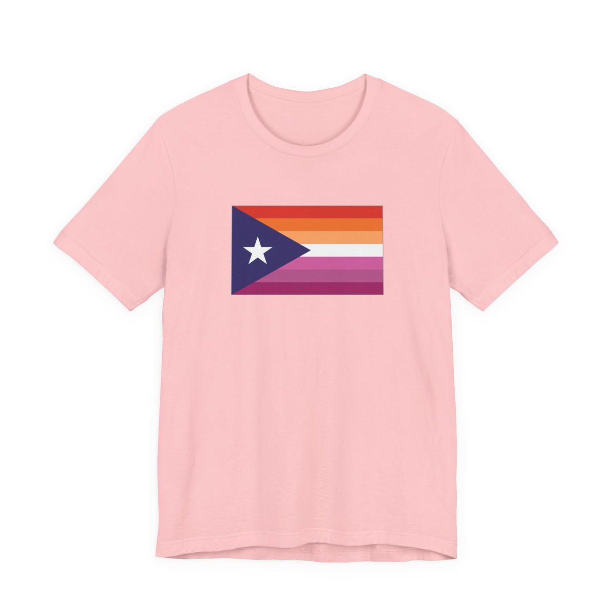 Puerto Rico Lesbian Pride Flag T-shirt, Several Color Options