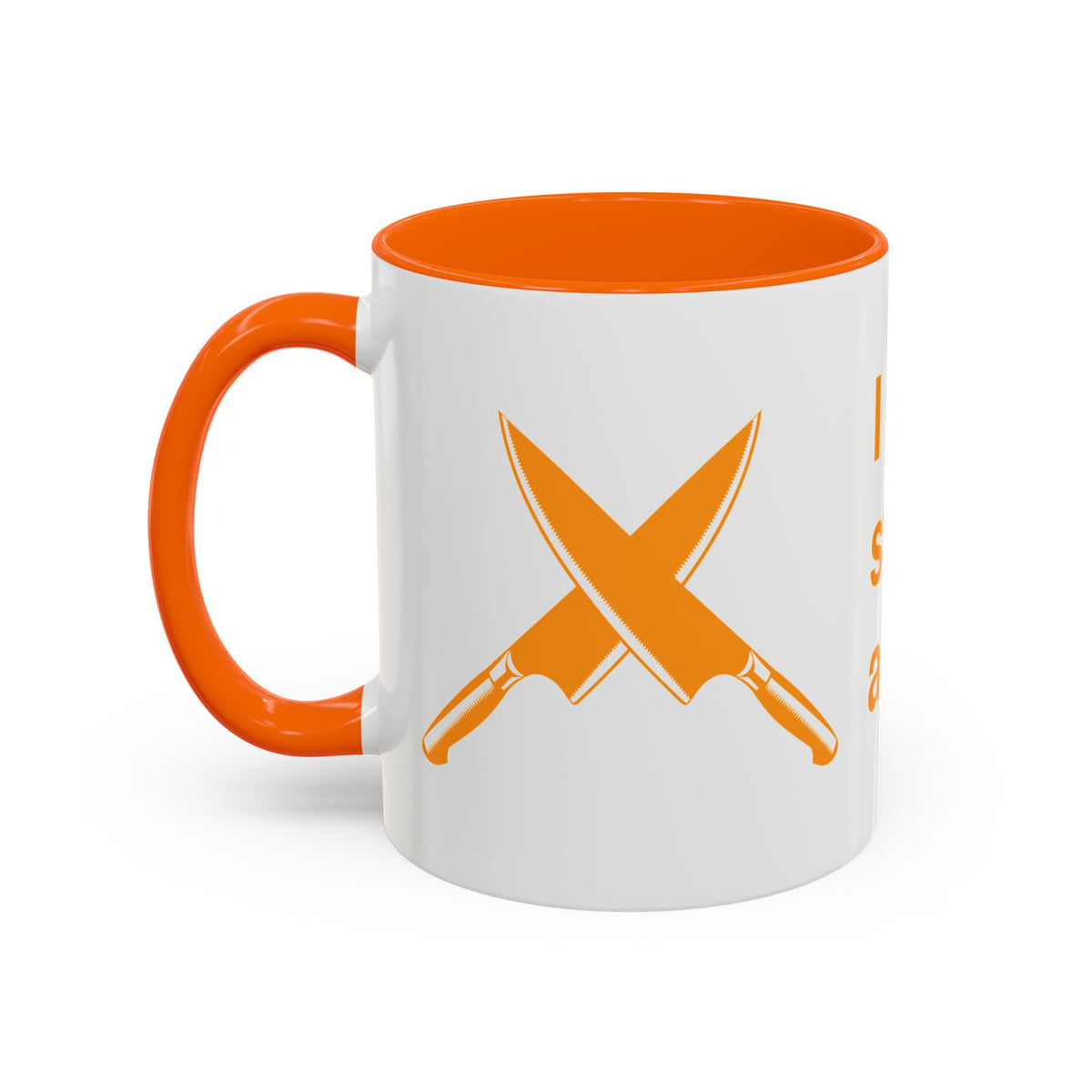 I will never stop worrying about Britney, White with Orange Accent Coffee Mug (11oz)