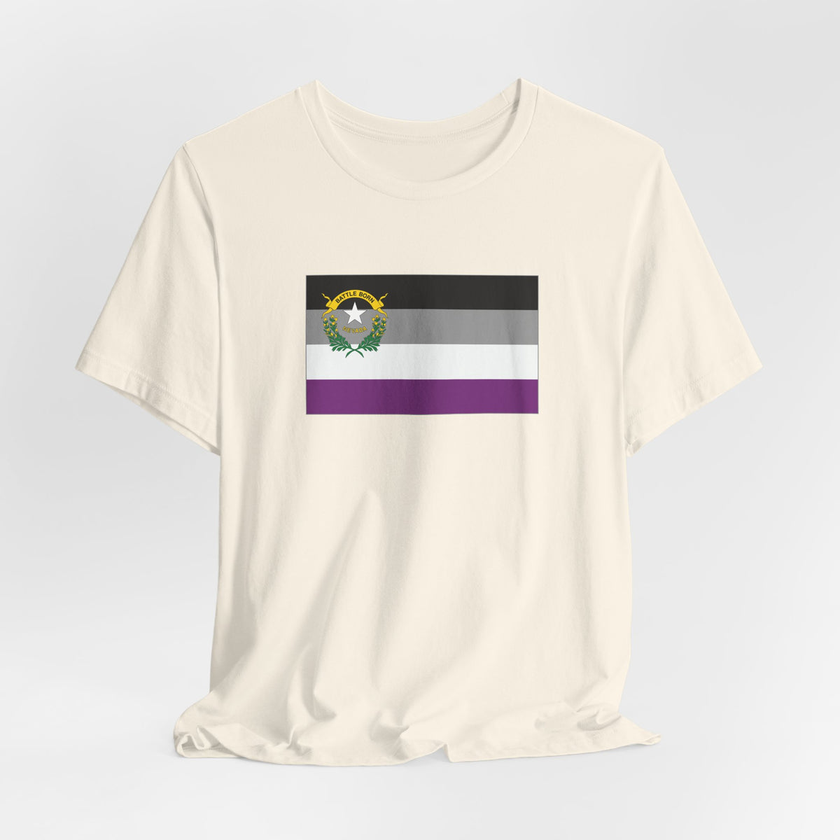 Nevada Asexual Pride Flag T-shirt, Several Color Options