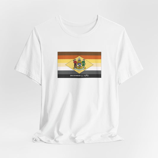 Delaware Bear Pride Flag T-shirt, Several Color Options
