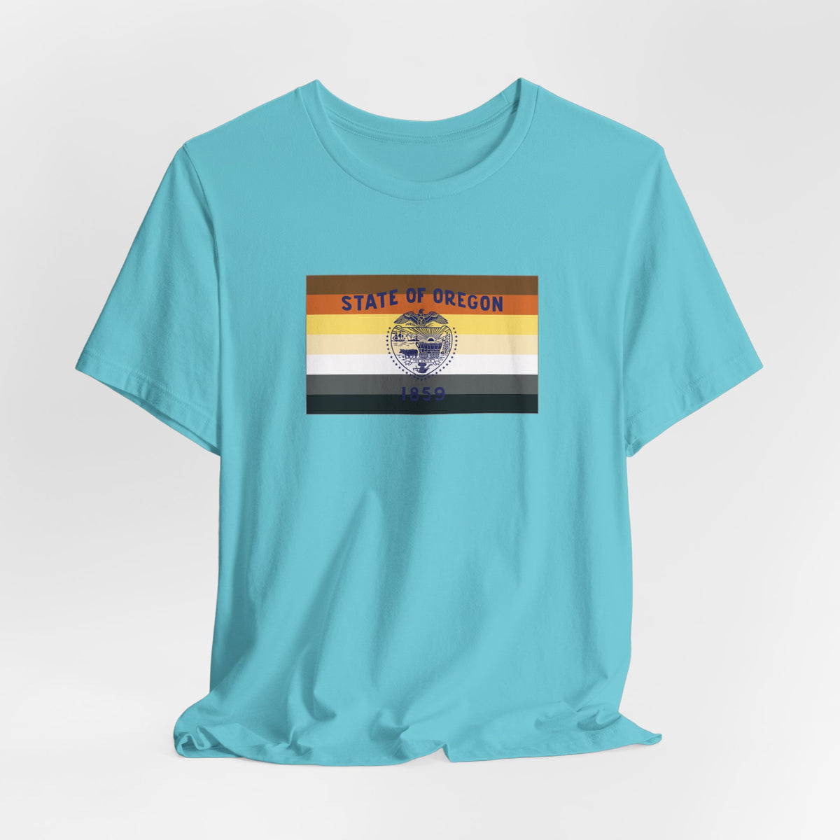 Oregon Bear Pride Flag T-shirt, Several Color Options