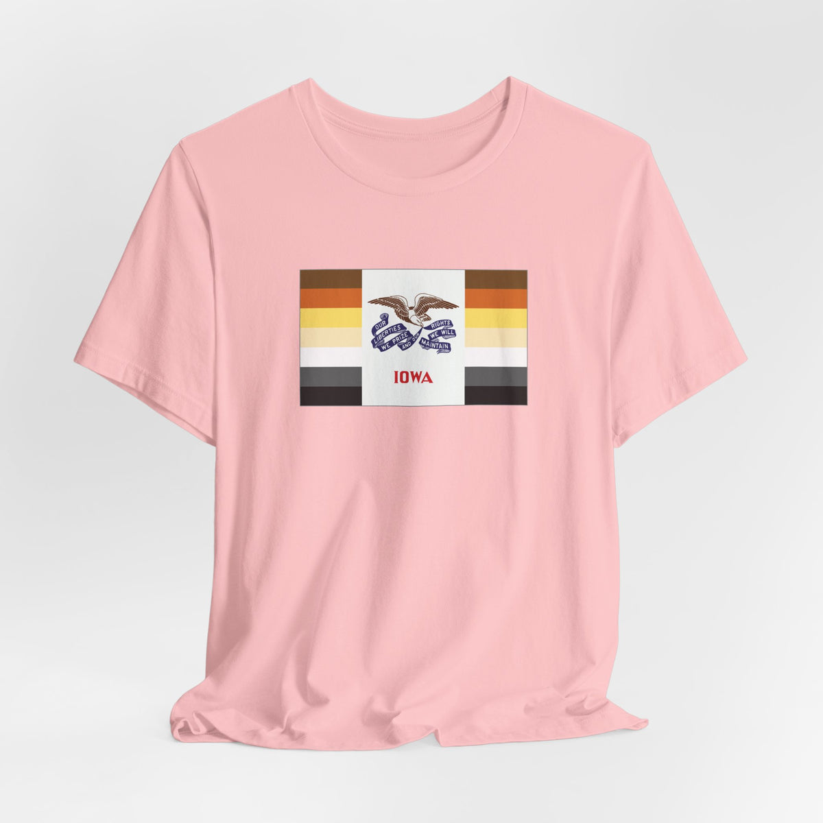 Iowa Bear Pride Flag T-shirt, Several Color Options