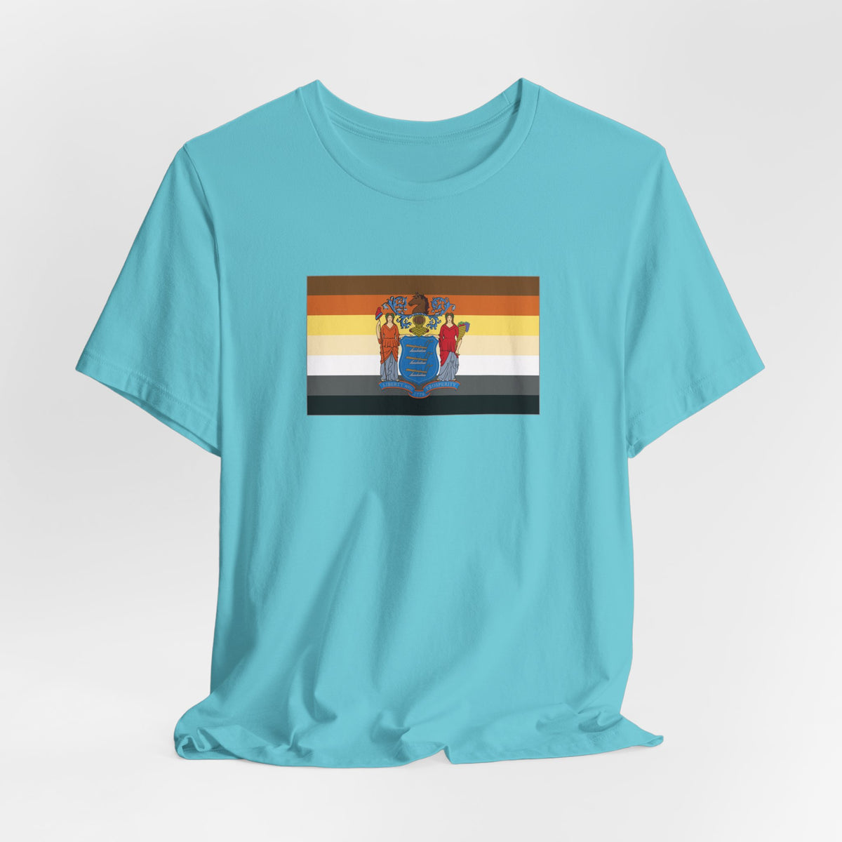 New Jersey Bear Pride Flag T-shirt, Several Color Options