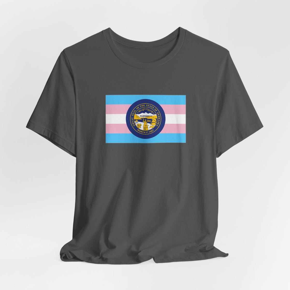 Nebraska Transgender Pride Flag T-shirt, Several Color Options