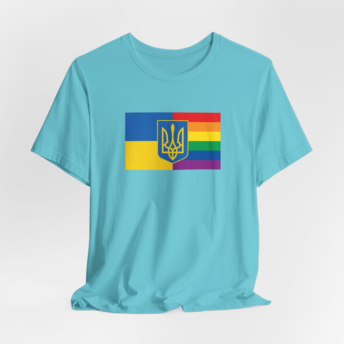 Ukraine Rainbow Pride Flag T-shirt, Several Color Options