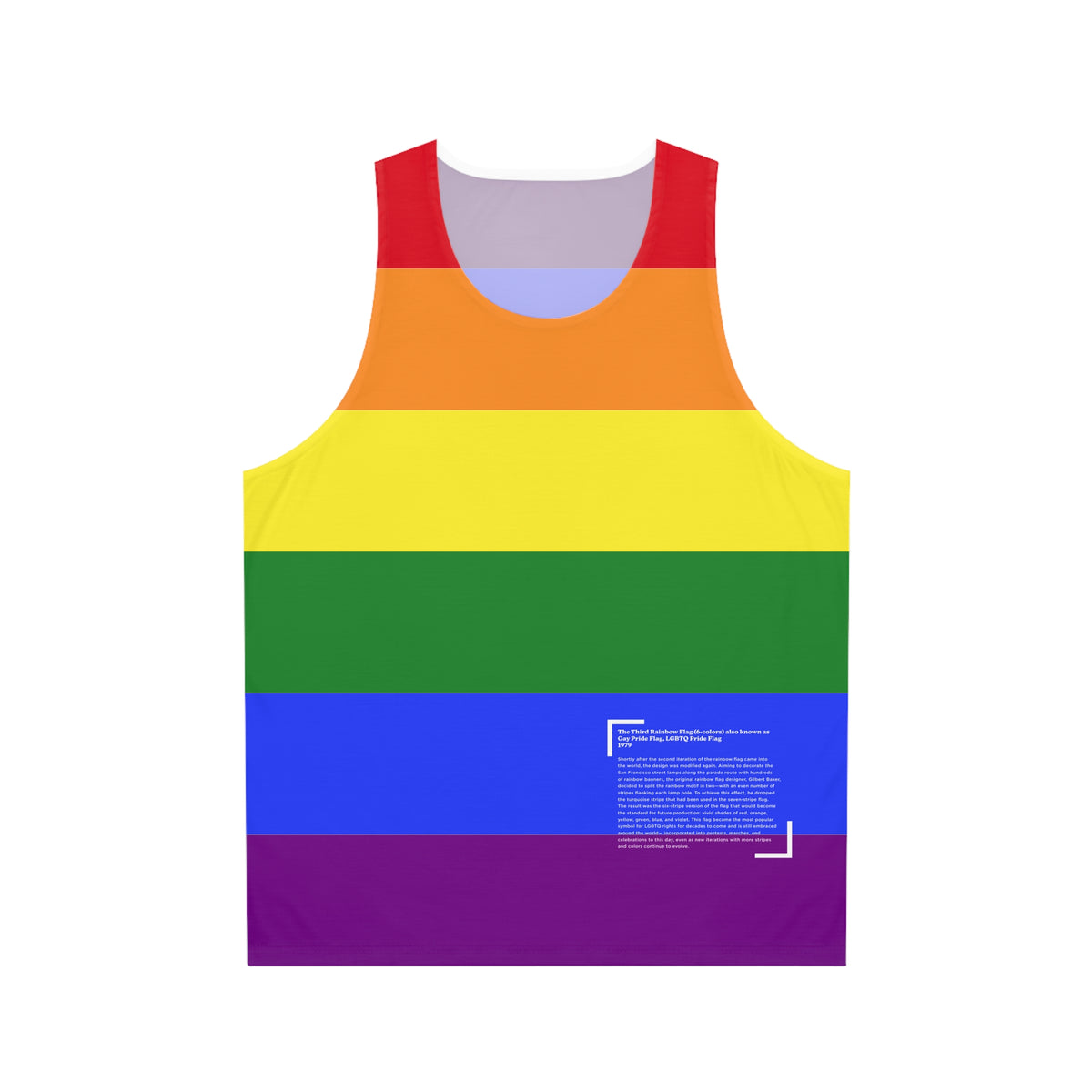 1979 Pride Flag History Tank Top