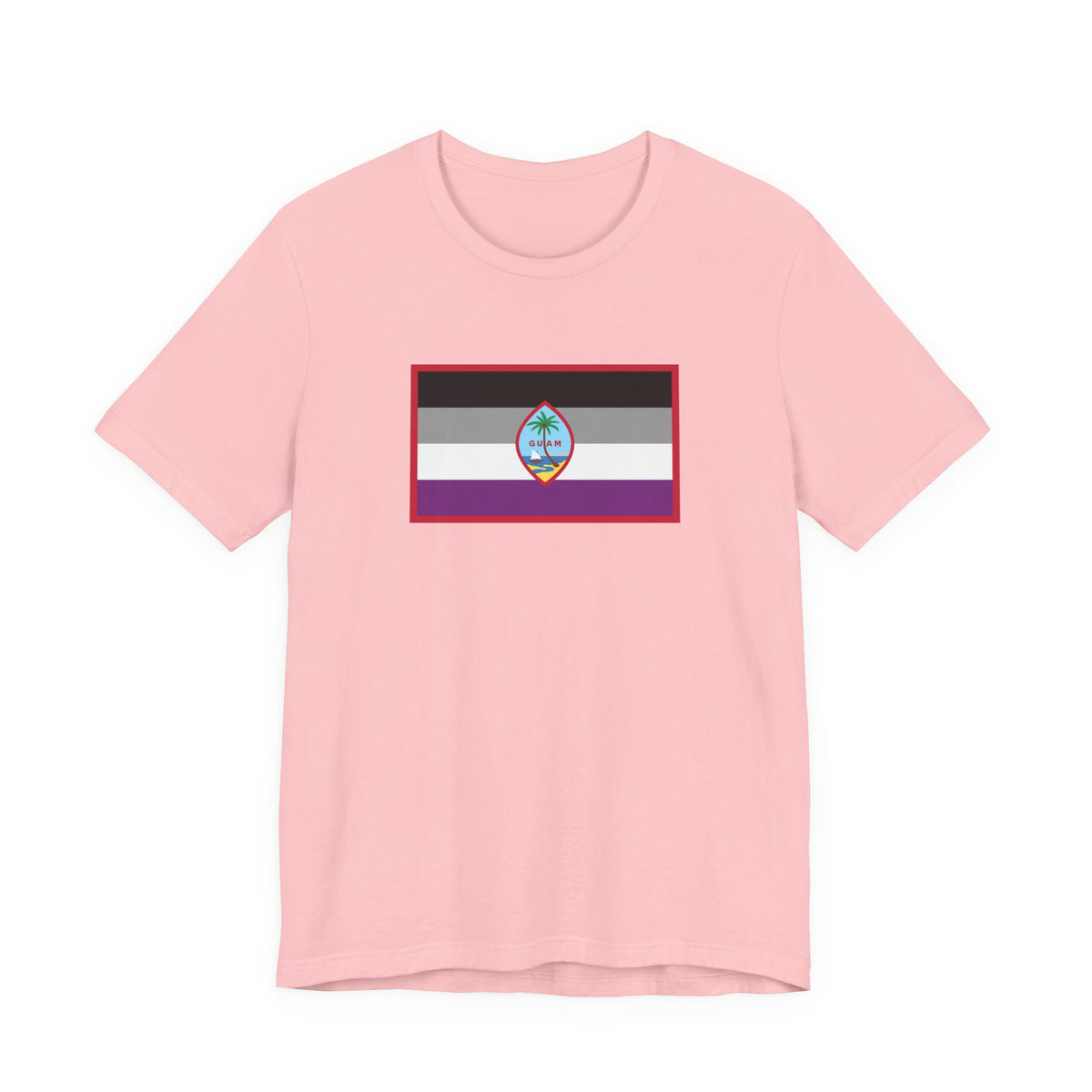 Guam Asexual Pride Flag T-shirt, Several Color Options