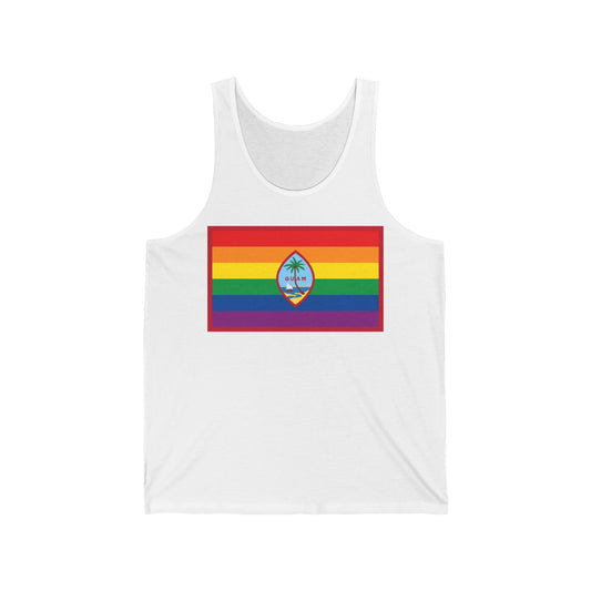 Guam Rainbow Pride Flag Jersey Tank