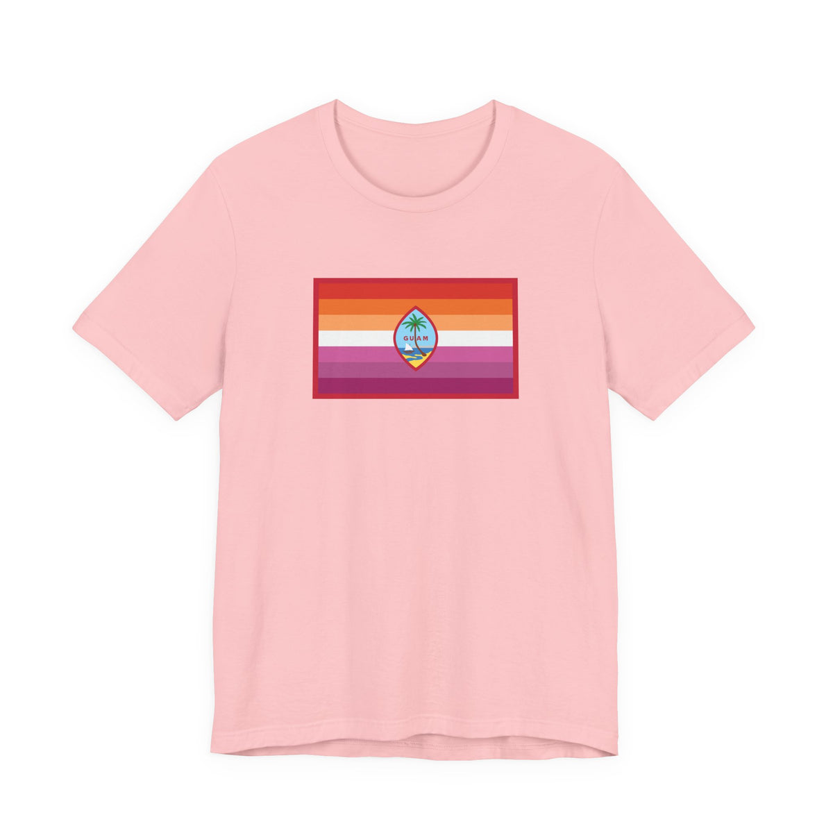 Guam Lesbian Pride Flag T-shirt, Several Color Options